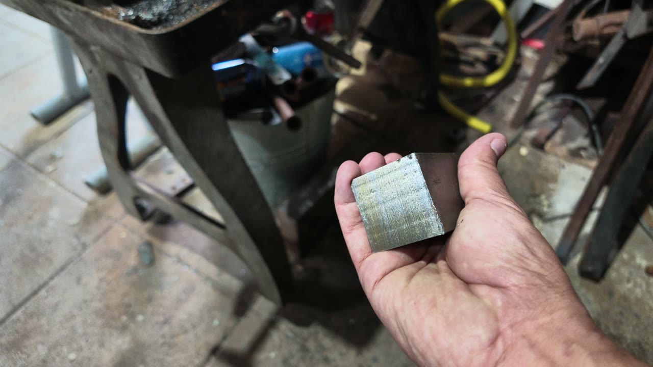 Un détail de la matière travaillée dans l’atelier