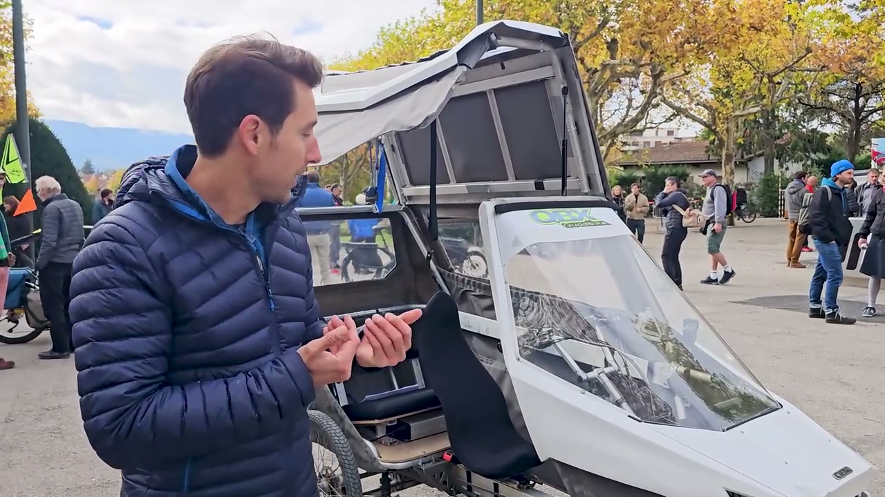Un autre projet de mobilité présenté pendant la visite.